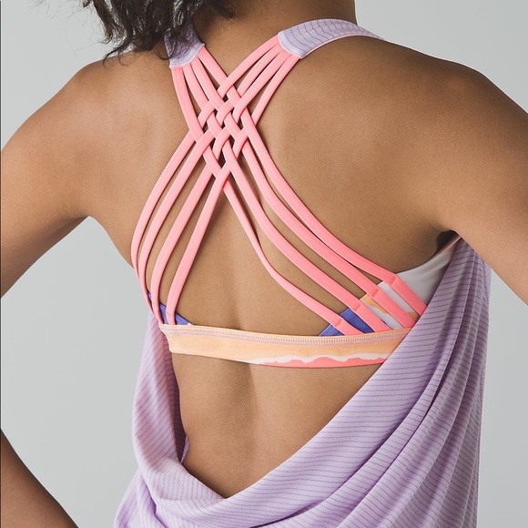 Lululemon Wild Tank | Gorgeous Color | Purple/Sunset | Shelf Bra | Size 2 - Picture 1 of 8